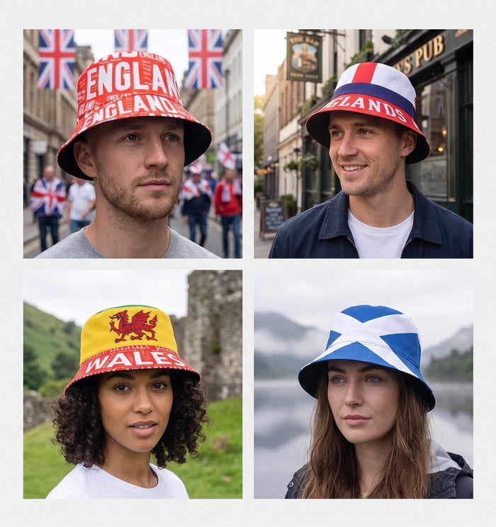 Wales dragon flag fan cap home nations range