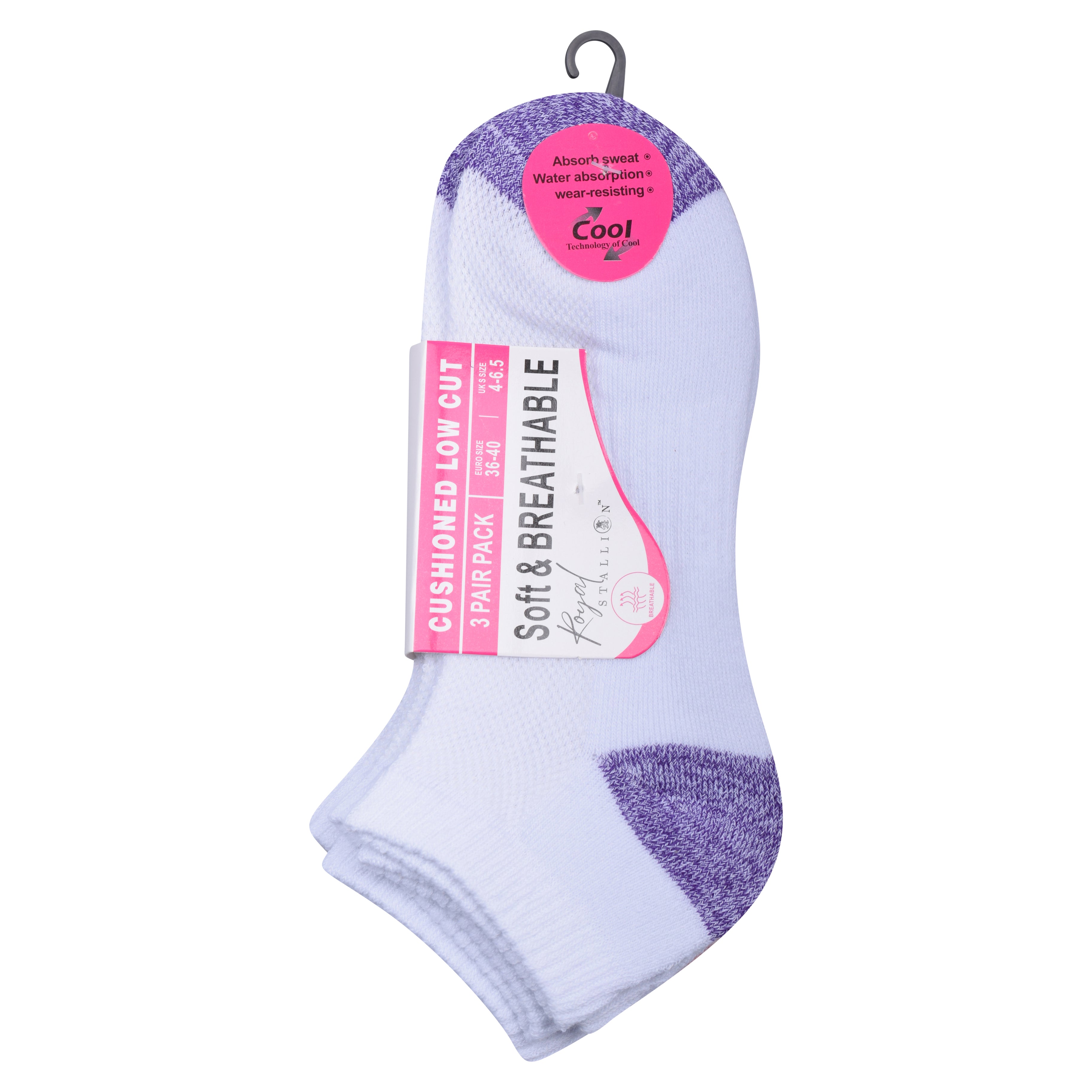 Girls school socks white heel toe close up cushioned cotton UK