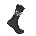 Men's diabetic pattern socks close up wide top soft cotton UK