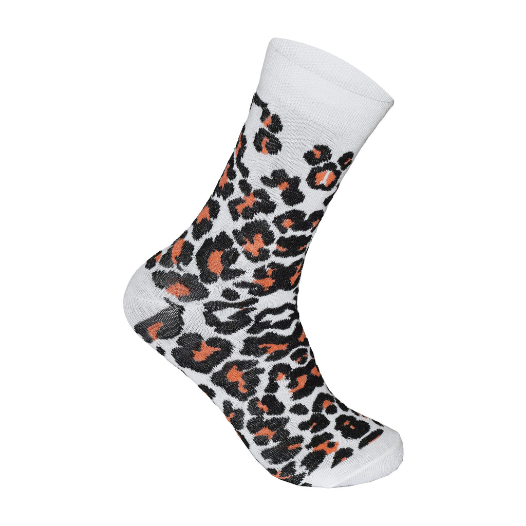 Leopard Print Women's Cotton Rich Socks | Ladies Novelty Multipack 3, 6, 9 & 12 Pairs | UK 4-6.5