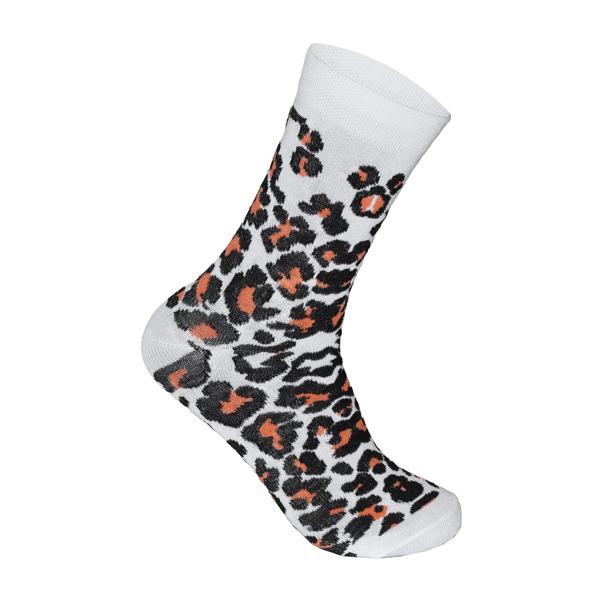 Leopard Print Women's Cotton Rich Socks | Ladies Novelty Multipack 3, 6, 9 & 12 Pairs | UK 4-6.5