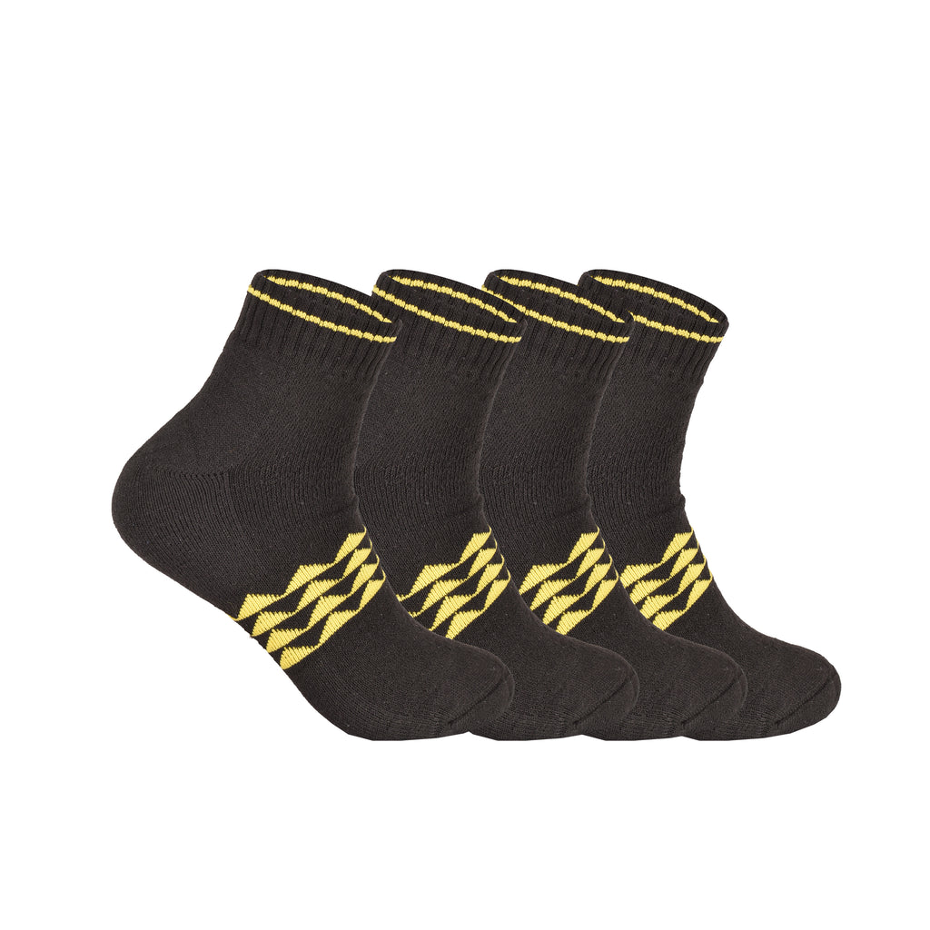 Men's cushioned work socks breathable cotton reinforced UK 3 6 9 12 pairs