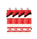 Man United football socks breathable cotton red black multipack UK Hopoye
