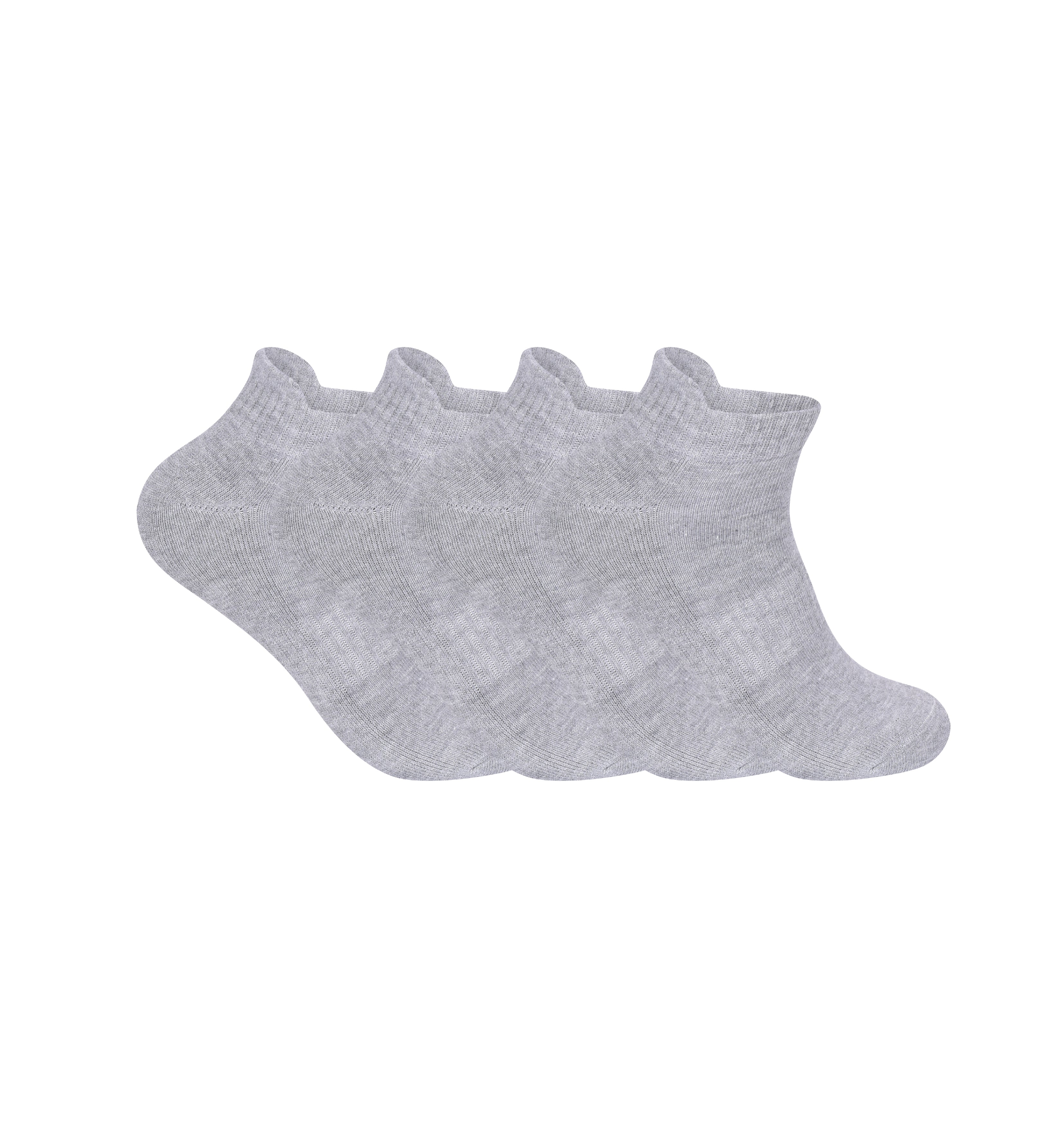 Grey trainer socks men breathable cotton low cut ankle UK 3 6 9 12 pairs