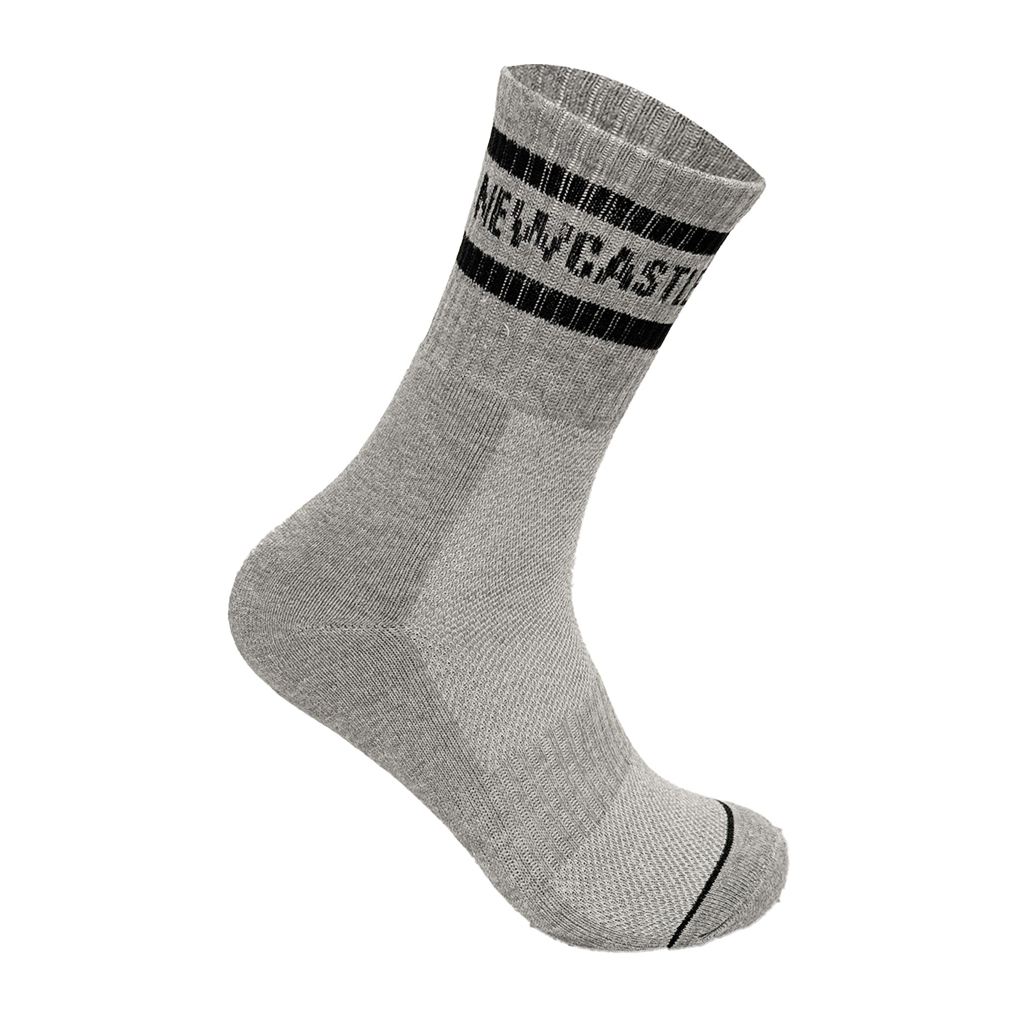 Black and white cushioned football fan socks breathable multipack UK