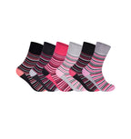 Women's diabetic socks wide top non-binding breathable cotton UK 3 6 9 12 pairs
