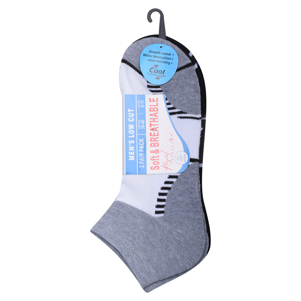 Men's Cushioned Trainer Socks | Breathable Cotton Multipack 3, 6, 9 & 12 Pairs | UK