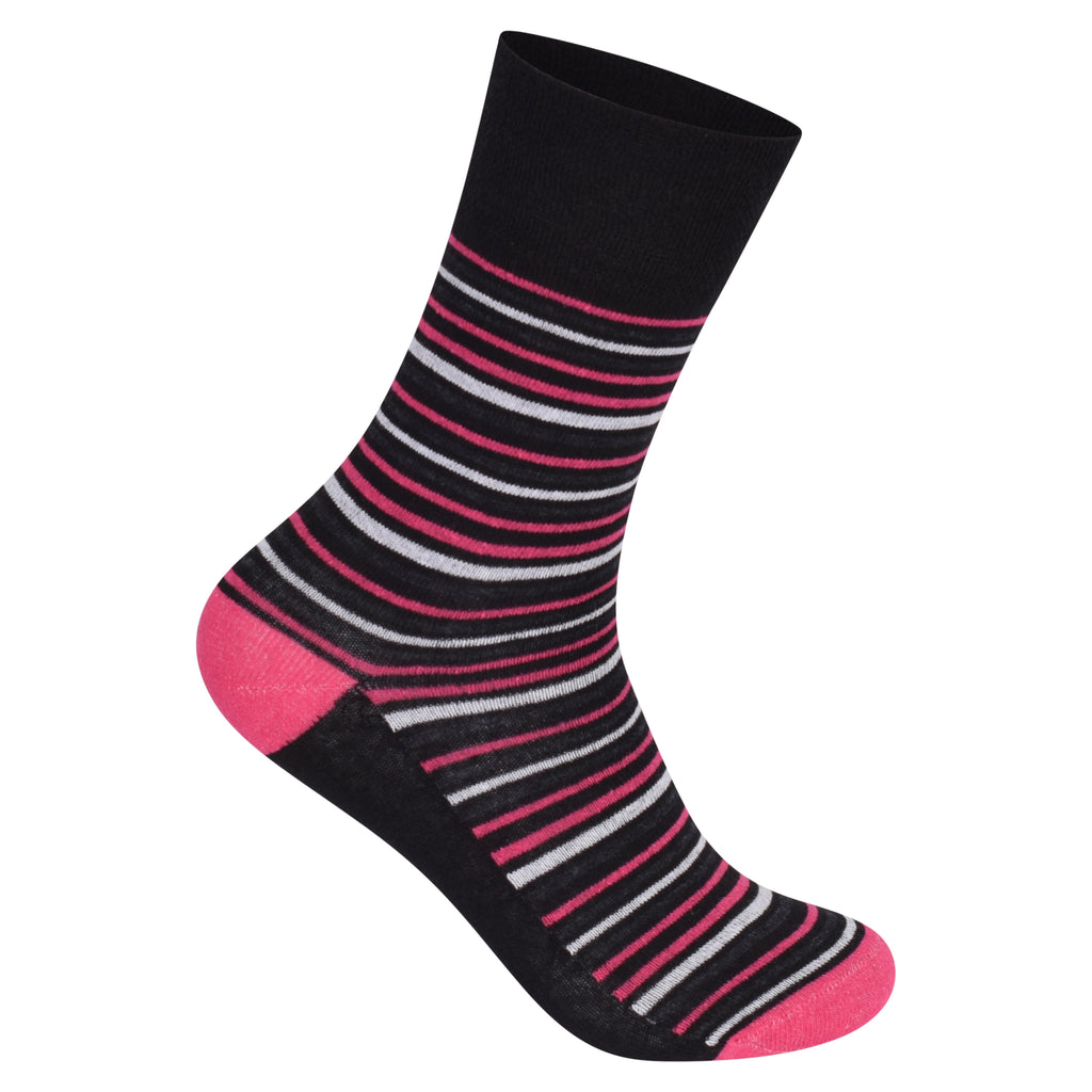 Ladies diabetic socks cotton rich wide top UK 3 6 9 12 pairs Hopoye