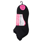 Black girls trainer socks breathable cotton everyday wear multipack UK Hopoye
