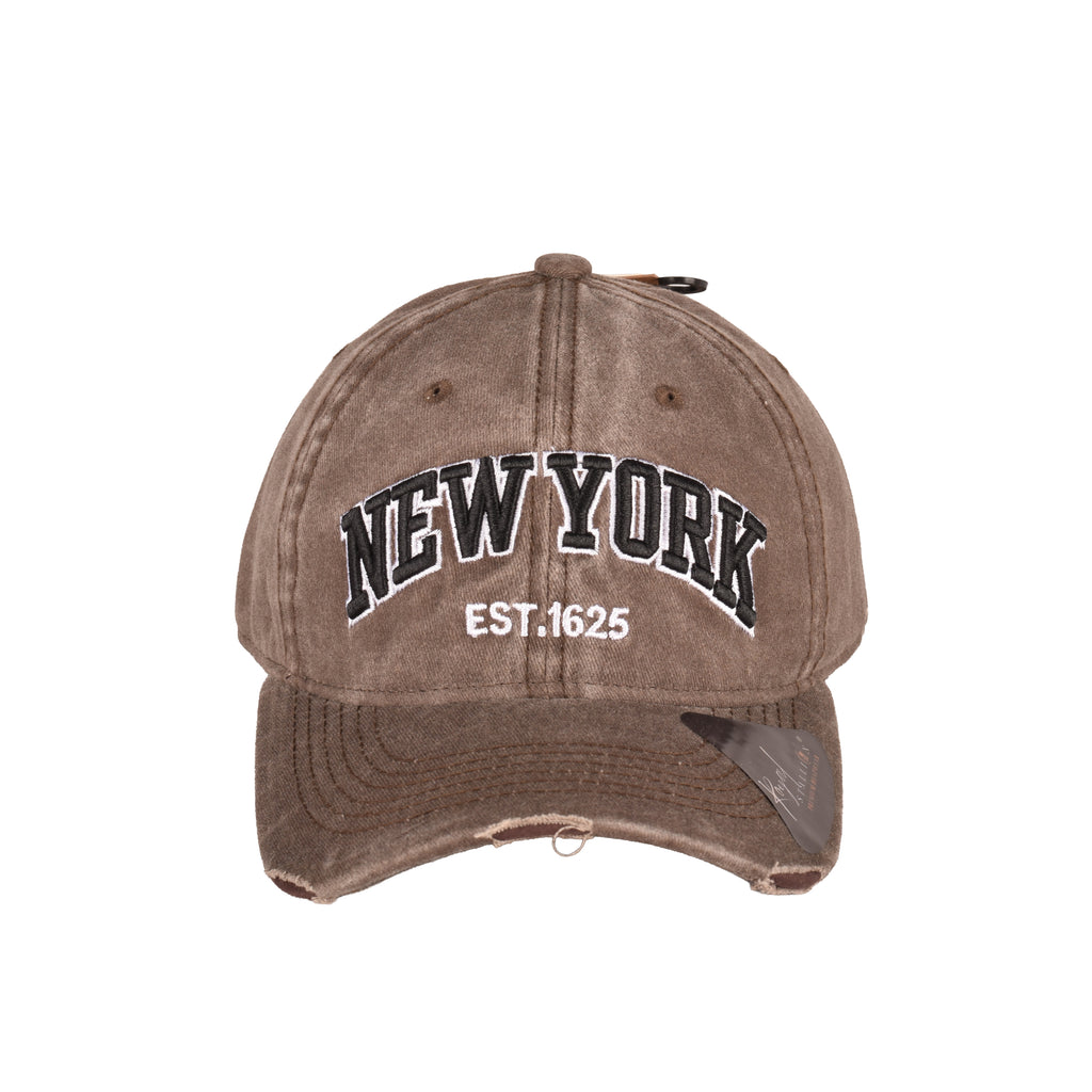 Vintage New York Washed Distressed Embroidered Baseball Cap | UK