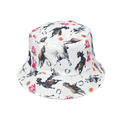 Horse print reversible cotton bucket hat lightweight one size UK Hopoye