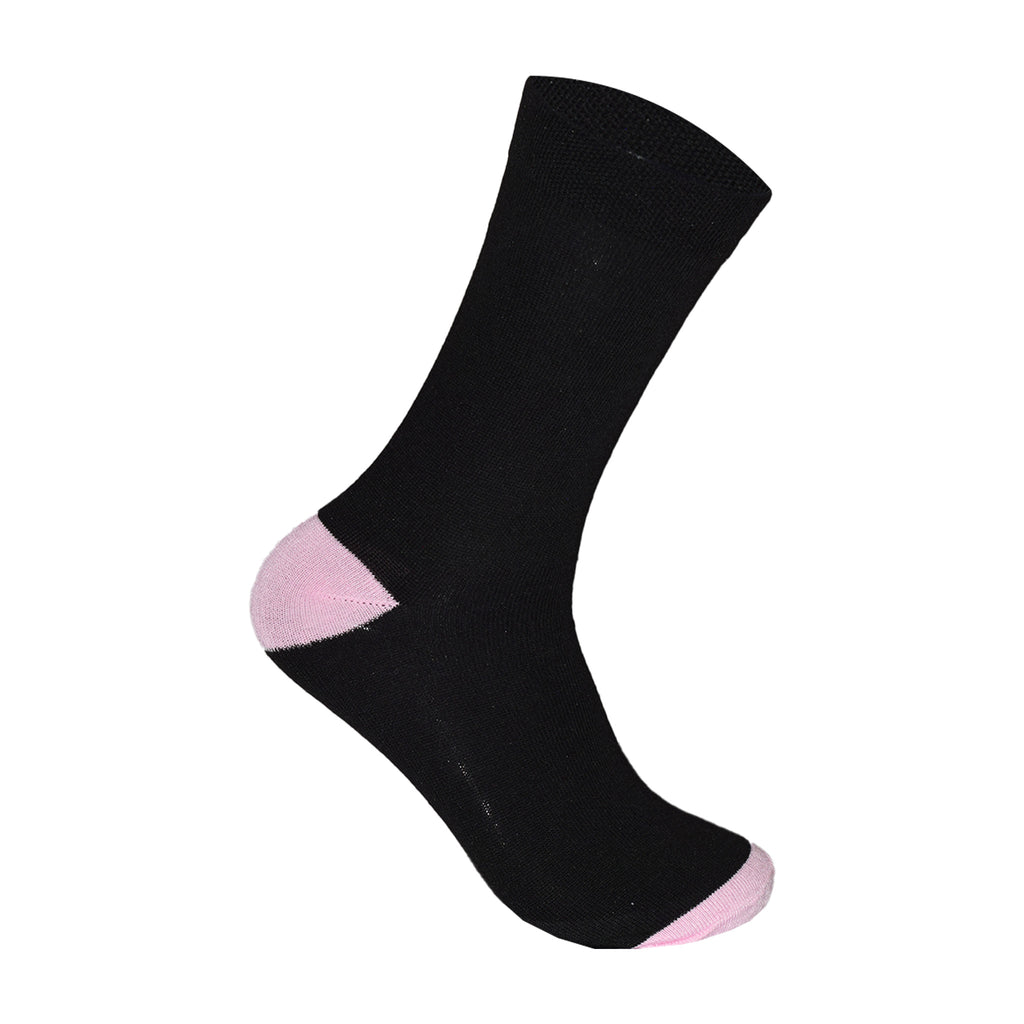 Heel & Toe Design Women's Cotton Rich Socks | Ladies Novelty Multipack 3, 6, 9 & 12 Pairs | UK 4-6.5