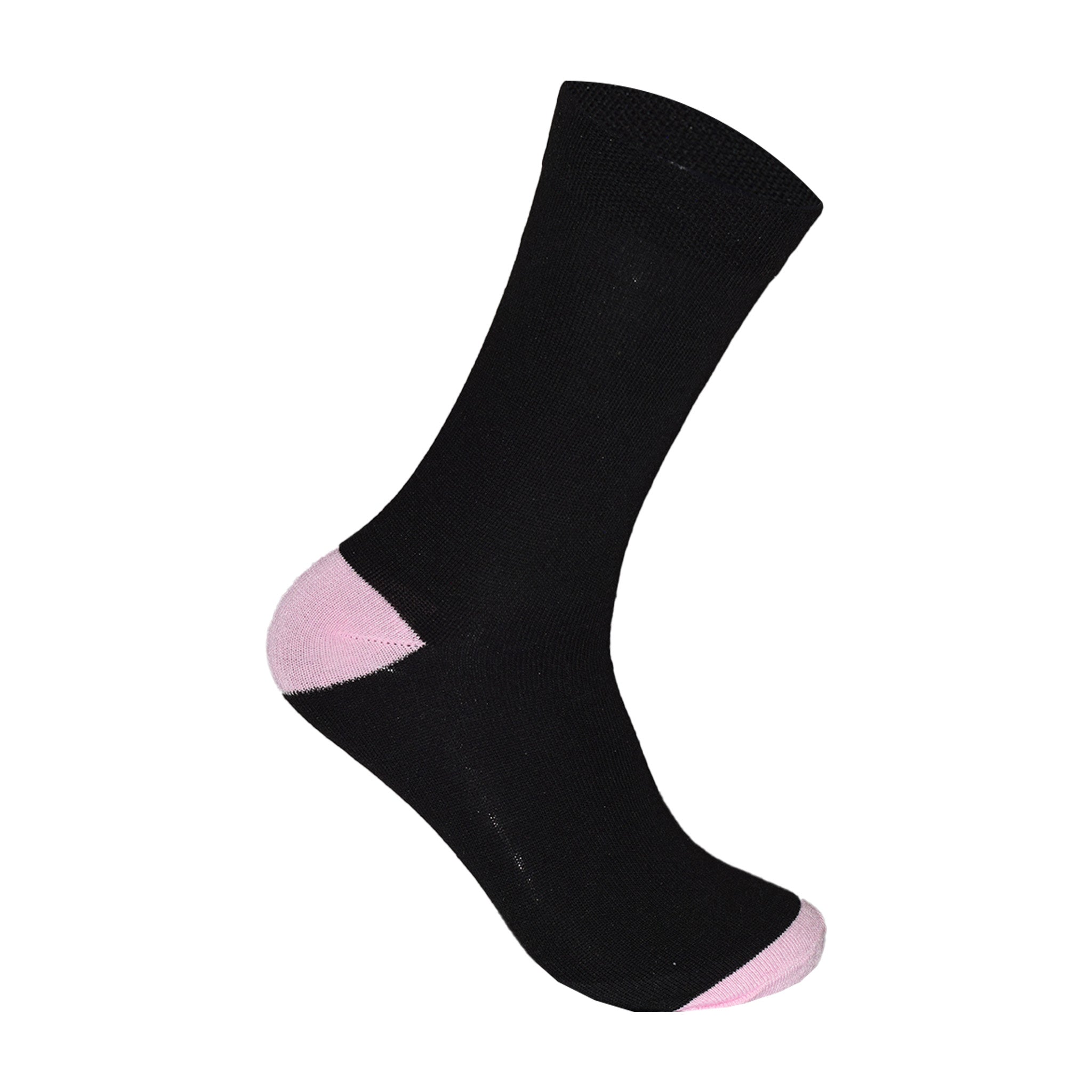 Heel & Toe Design Women's Cotton Rich Socks | Ladies Novelty Multipack 3, 6, 9 & 12 Pairs | UK 4-6.5