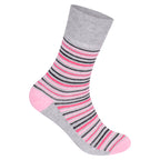 Soft cotton-rich ladies diabetic socks loose comfortable fit UK 3 6 9 12 pairs