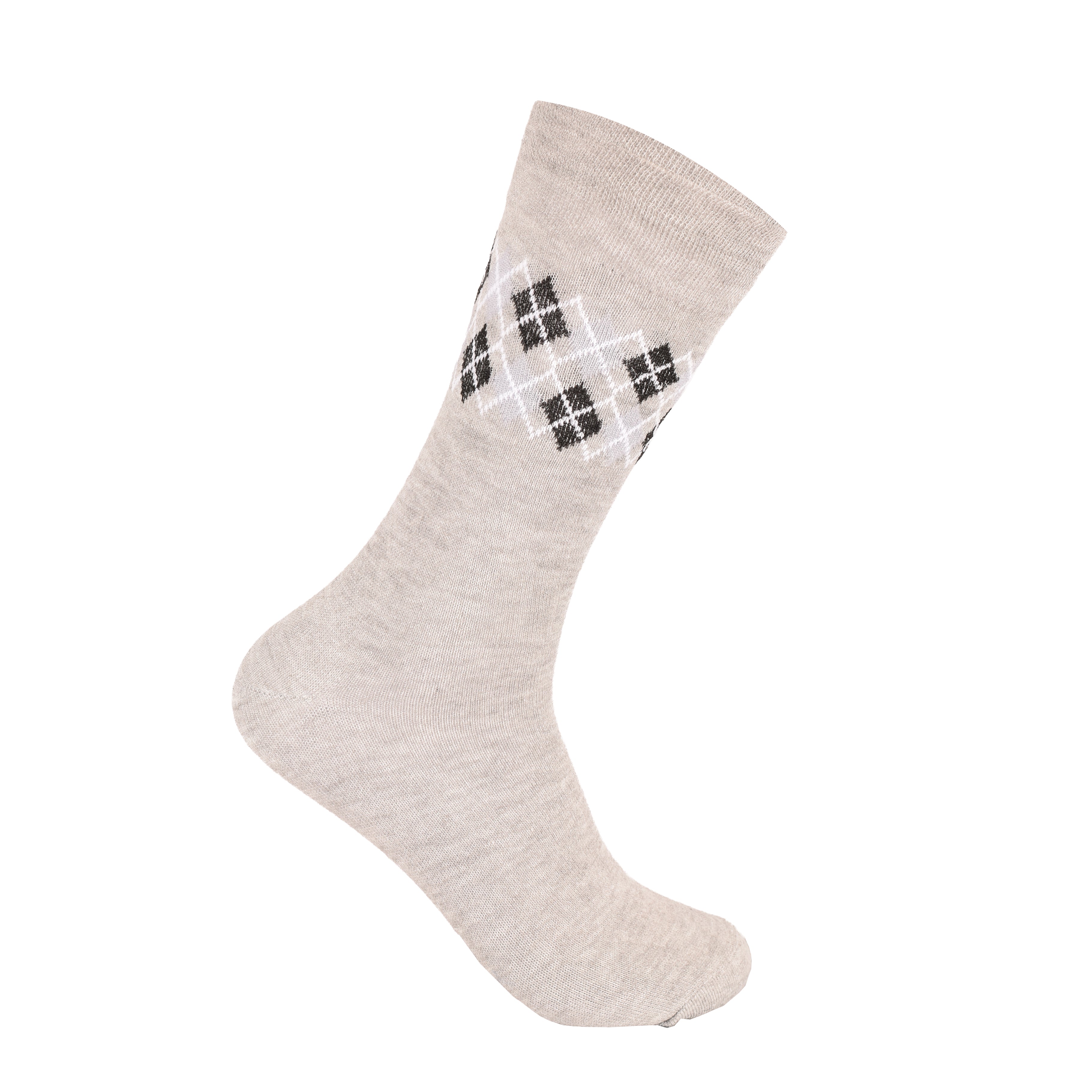 Men's Diabetic Pattern Socks Non-Binding Wide Top | Cotton Rich Multipack 3, 6, 9 & 12 Pairs | UK