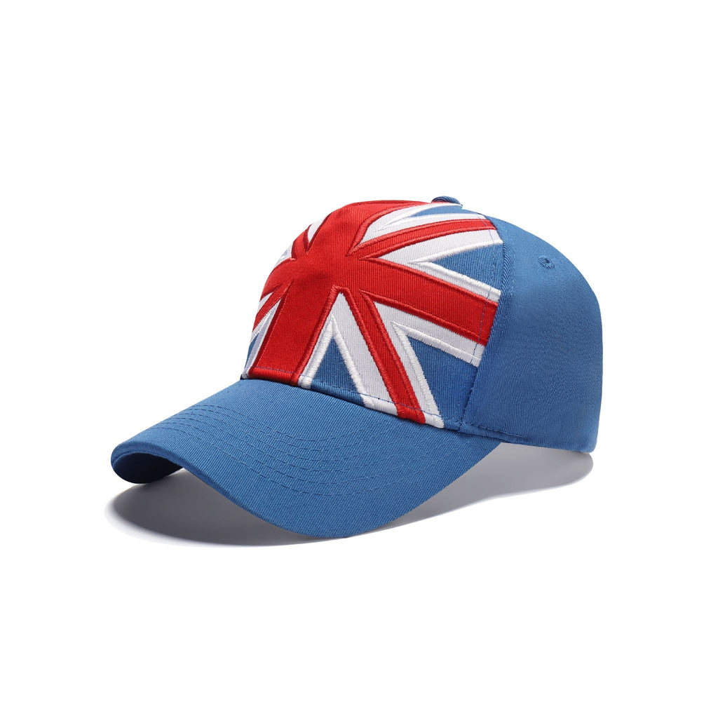 Union Jack flag baseball cap adjustable 100% cotton UK Hopoye