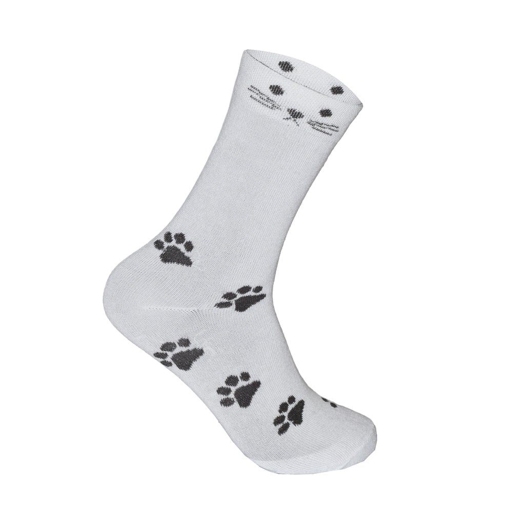 Cat Design Women's Cotton Rich Socks | Ladies Novelty Multipack 3, 6, 9 & 12 Pairs | UK 4-6.5