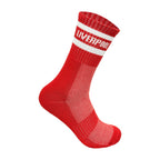 Liverpool inspired cushioned sports socks close up red UK size 6-11