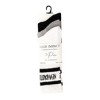 Newcastle inspired black and white cushioned sports socks pair detail, breathable cotton multipack UK 6-11 from Hopoye