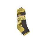 Patterned cushioned work socks for men durable reinforced heel toe UK multipack