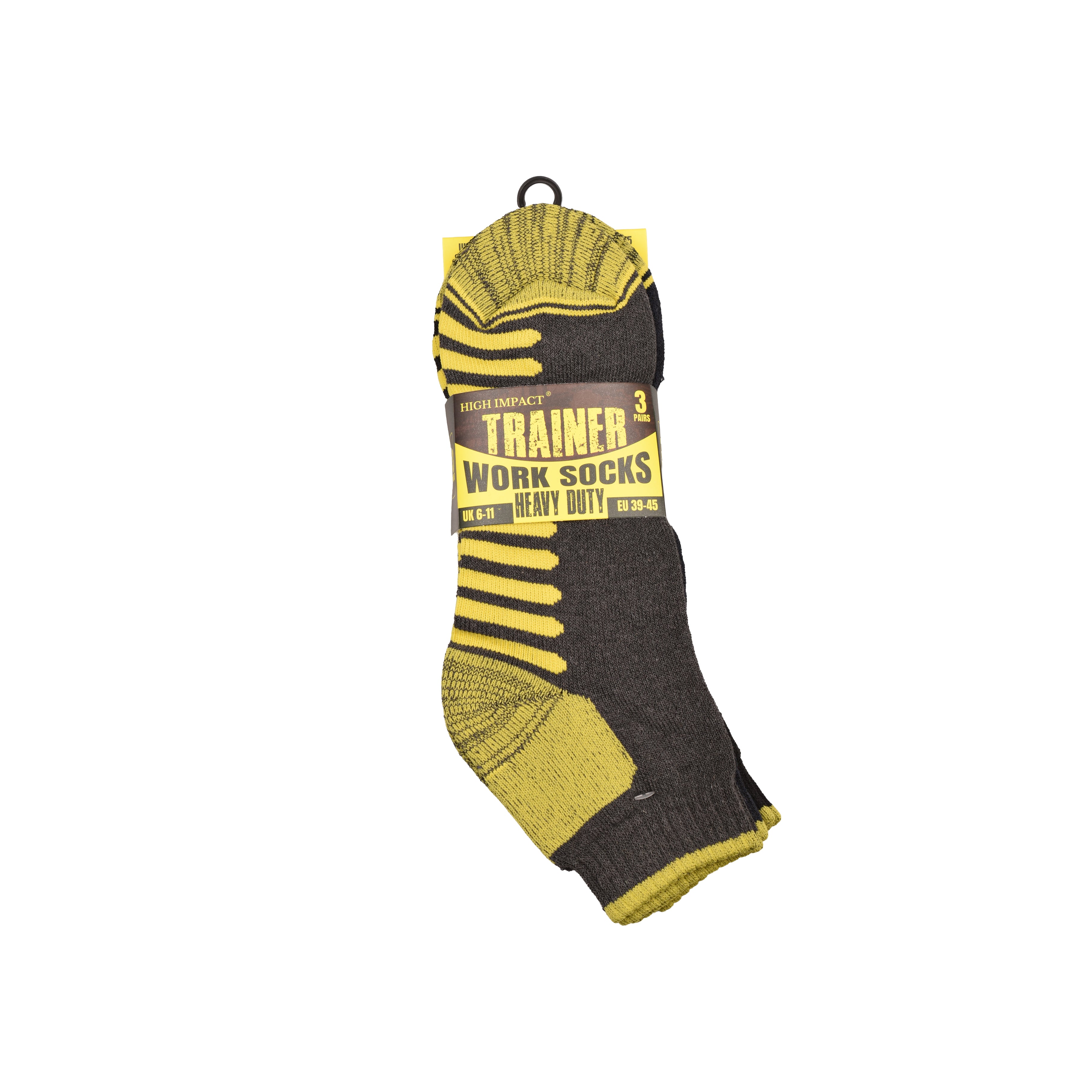 Men's Patterned Cushioned Work Trainer Socks | Breathable Cotton Multipack 3, 6, 9 & 12 Pairs | UK