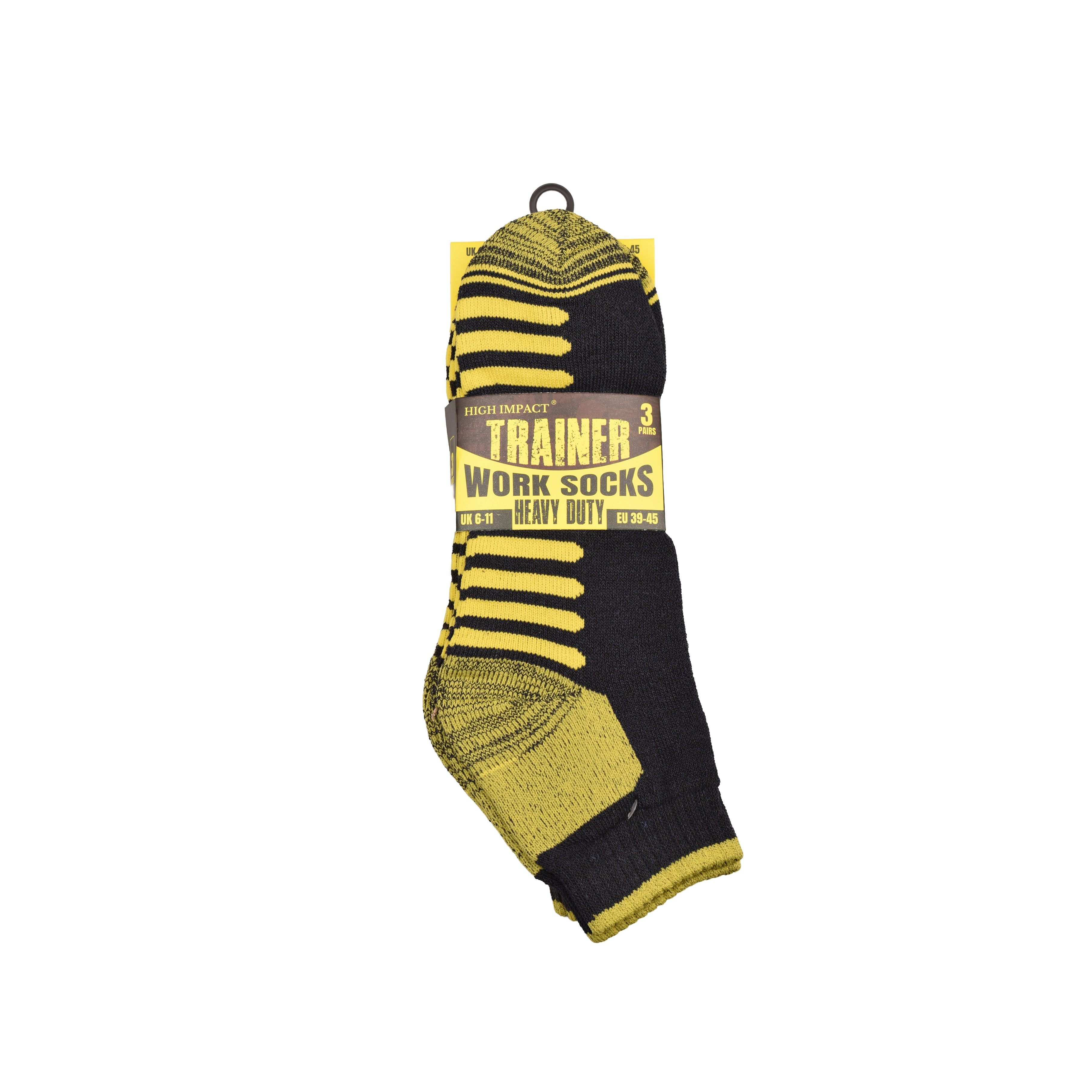 Men's Patterned Cushioned Work Trainer Socks | Breathable Cotton Multipack 3, 6, 9 & 12 Pairs | UK