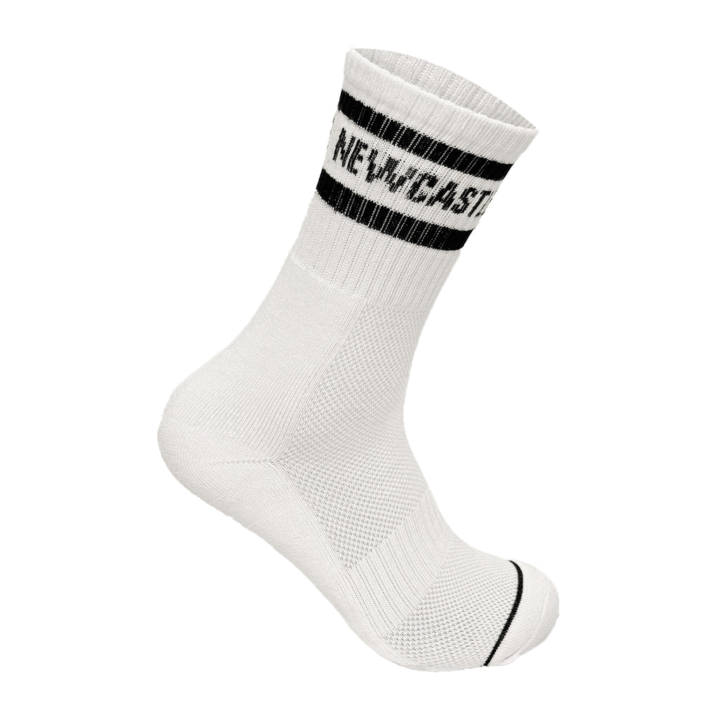 Newcastle inspired sports socks reinforced heel toe UK 6-11 Hopoye