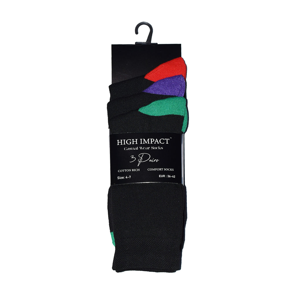 Heel & Toe Design Women's Cotton Rich Socks | Ladies Novelty Multipack 3, 6, 9 & 12 Pairs | UK 4-6.5