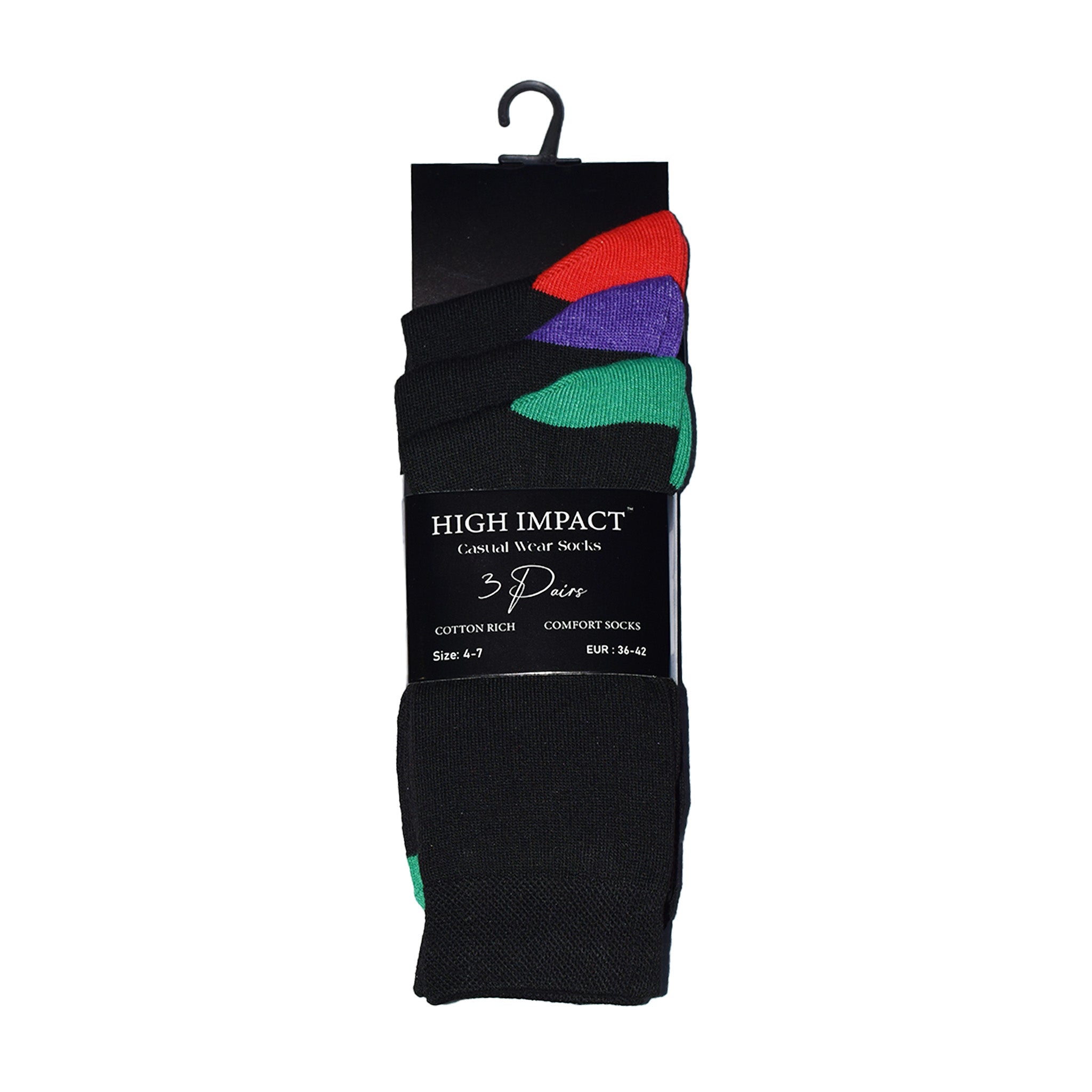 Heel & Toe Design Women's Cotton Rich Socks | Ladies Novelty Multipack 3, 6, 9 & 12 Pairs | UK 4-6.5