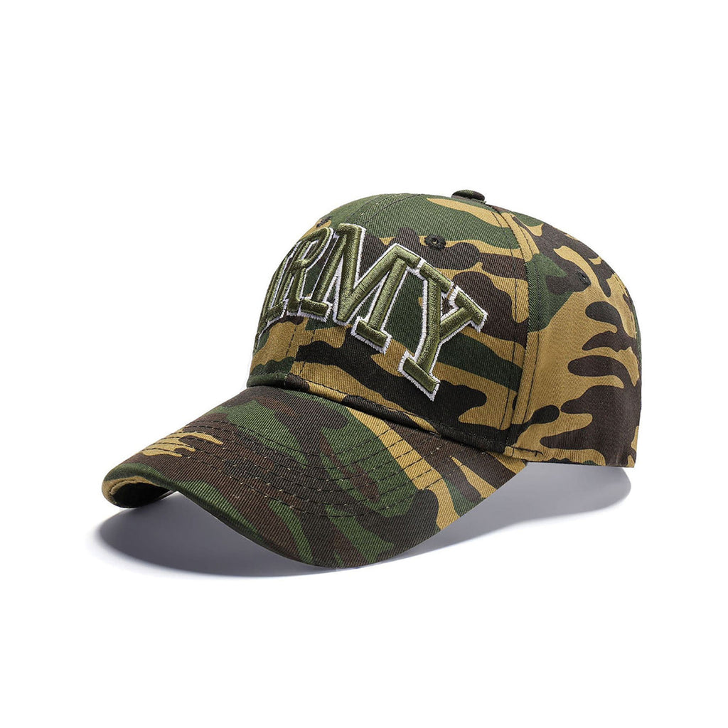 ARMY camo baseball cap back view adjustable military UK Hopoye
