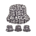 Novelty slogan reversible bucket hat double layered adult humour UK Hopoye