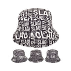Novelty slogan reversible bucket hat double layered adult humour UK Hopoye