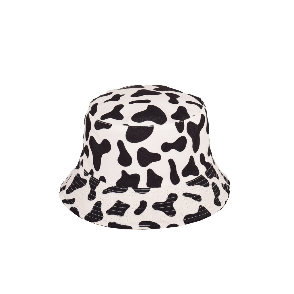 Reversible cow print hat design range 3 colourways UK Hopoye