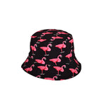 Flamingo reversible bucket hat second side cotton UK Hopoye