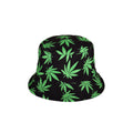 Cannabis leaf bucket hat close up reversible double layered UK