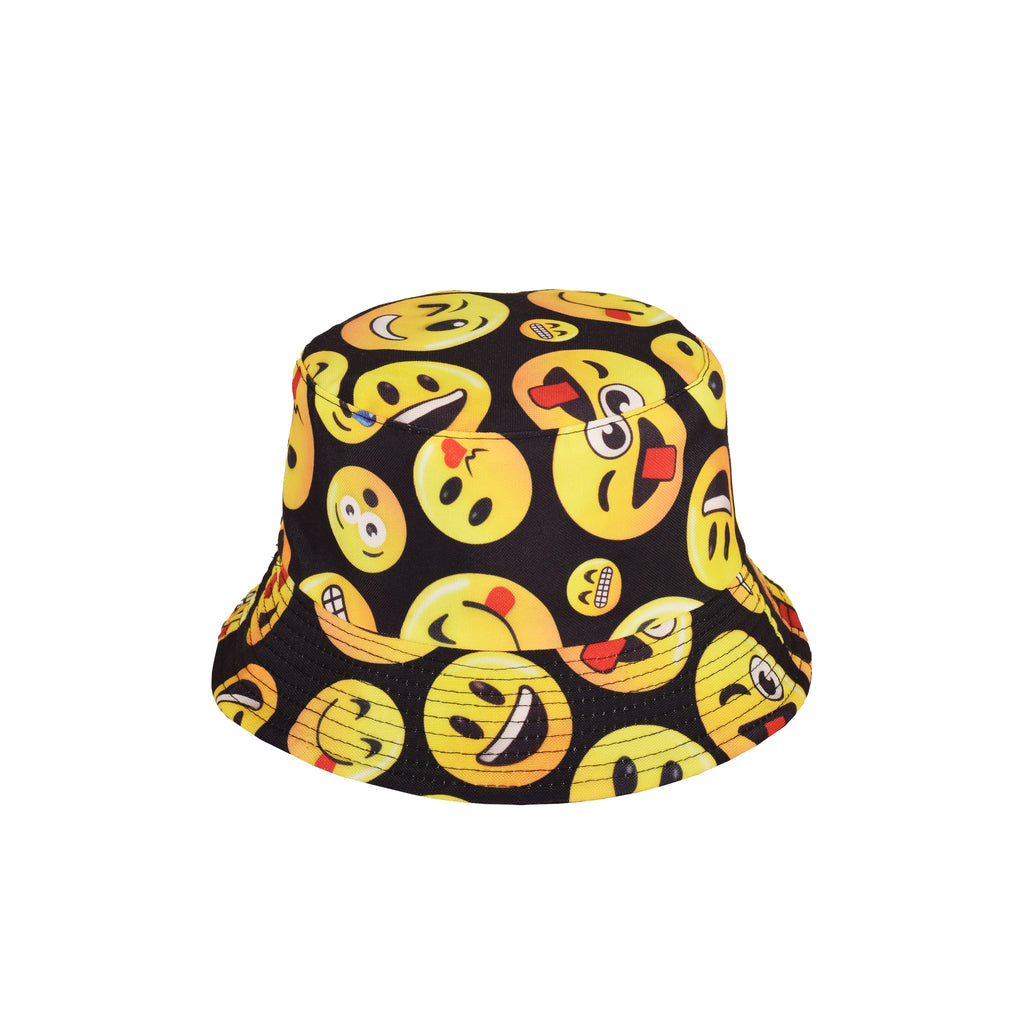 Reversible smiley bucket hat design range 4 styles UK Hopoye