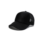 Plain mesh trucker cap side view adjustable cotton multiple colours UK
