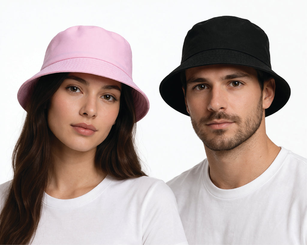 Classic Plain Bucket Hat  Festival & Streetwear Style
