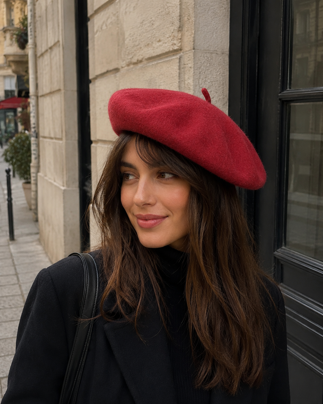 Burnt Orange Wool Beret Hat | Unisex Soft Warm Vintage Artist UK