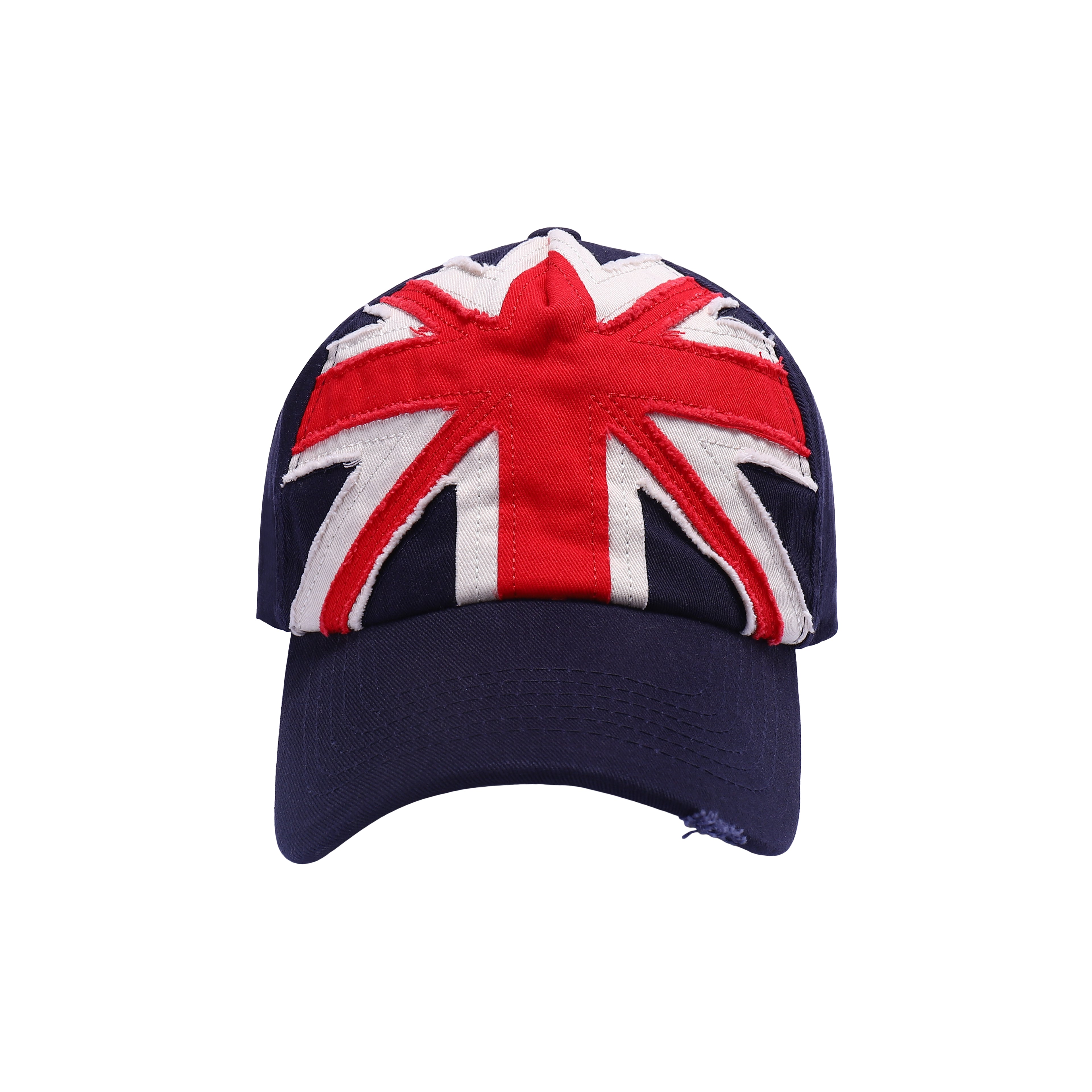 Union Jack flag baseball cap adjustable 100% cotton UK flag hat Hopoye