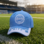 City supporter cap sky blue embroidered detail, product view 7
