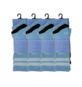 Man City sky blue football socks breathable cotton multipack UK Hopoye