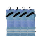 Man City sky blue football socks breathable cotton multipack UK Hopoye