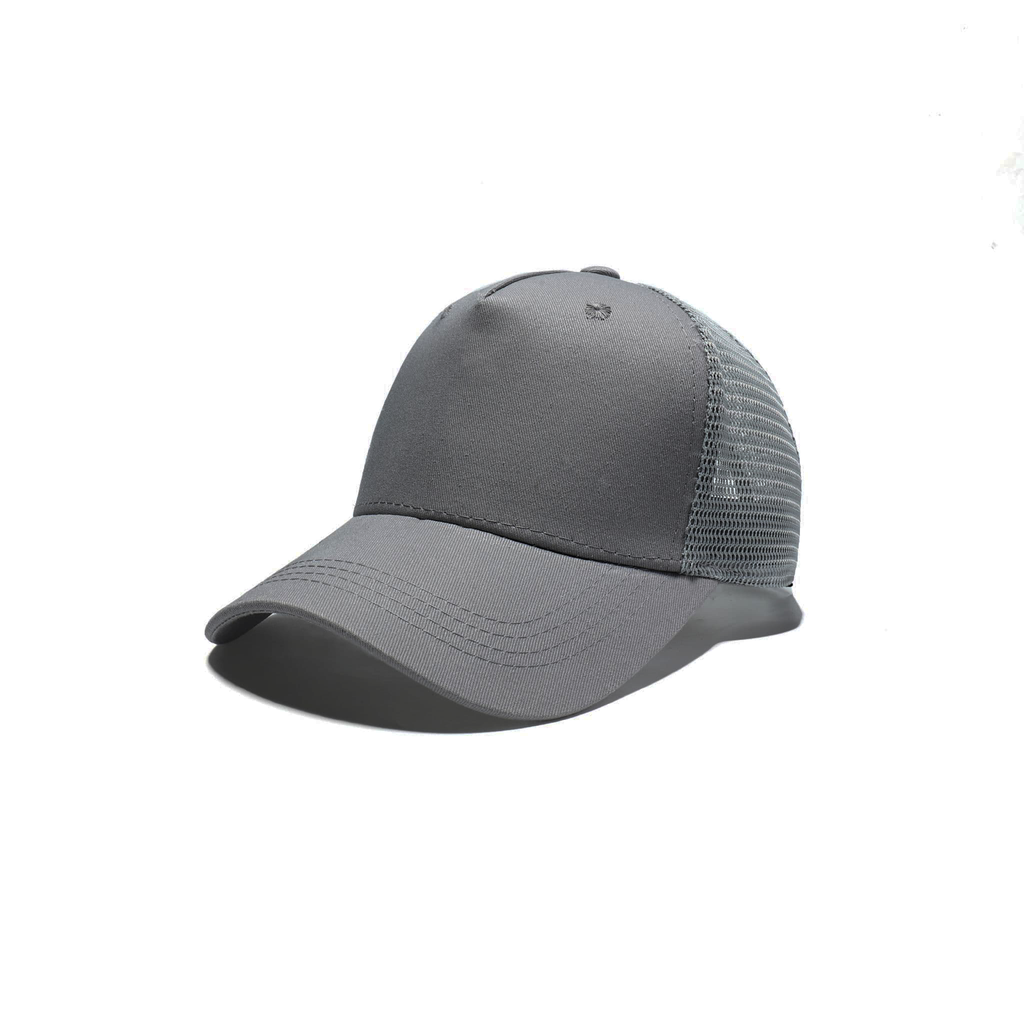 Plain Trucker Baseball Cap Mesh Net 5 Panel | 14 Colours Cotton UK