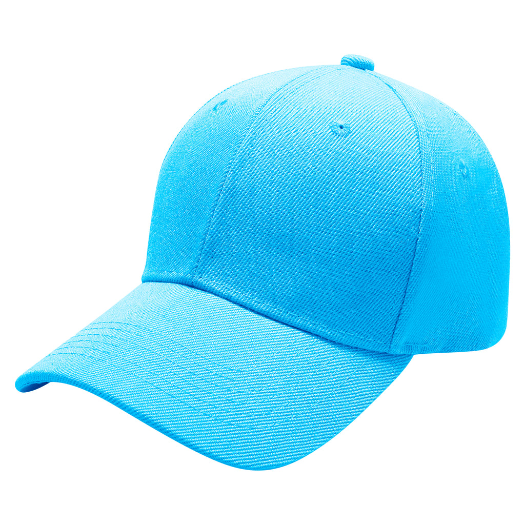 Plain Baseball Cap Adjustable Velcro | 27 Colours 100% Acrylic UK