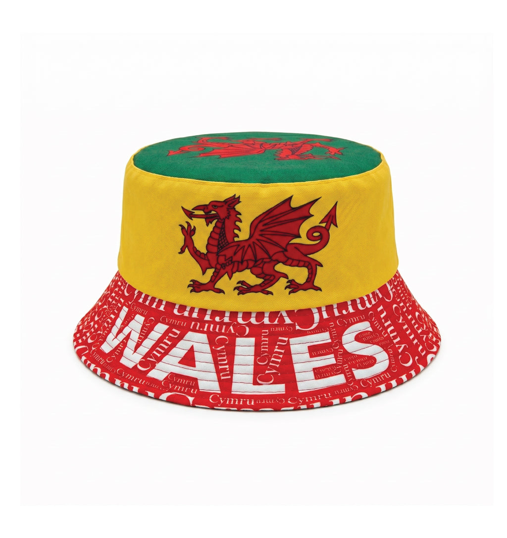 Wales Scotland flag fan cap side view lightweight adjustable UK Hopoye