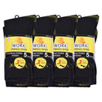 Hopoye Men's Essential Work Socks multipack, front view