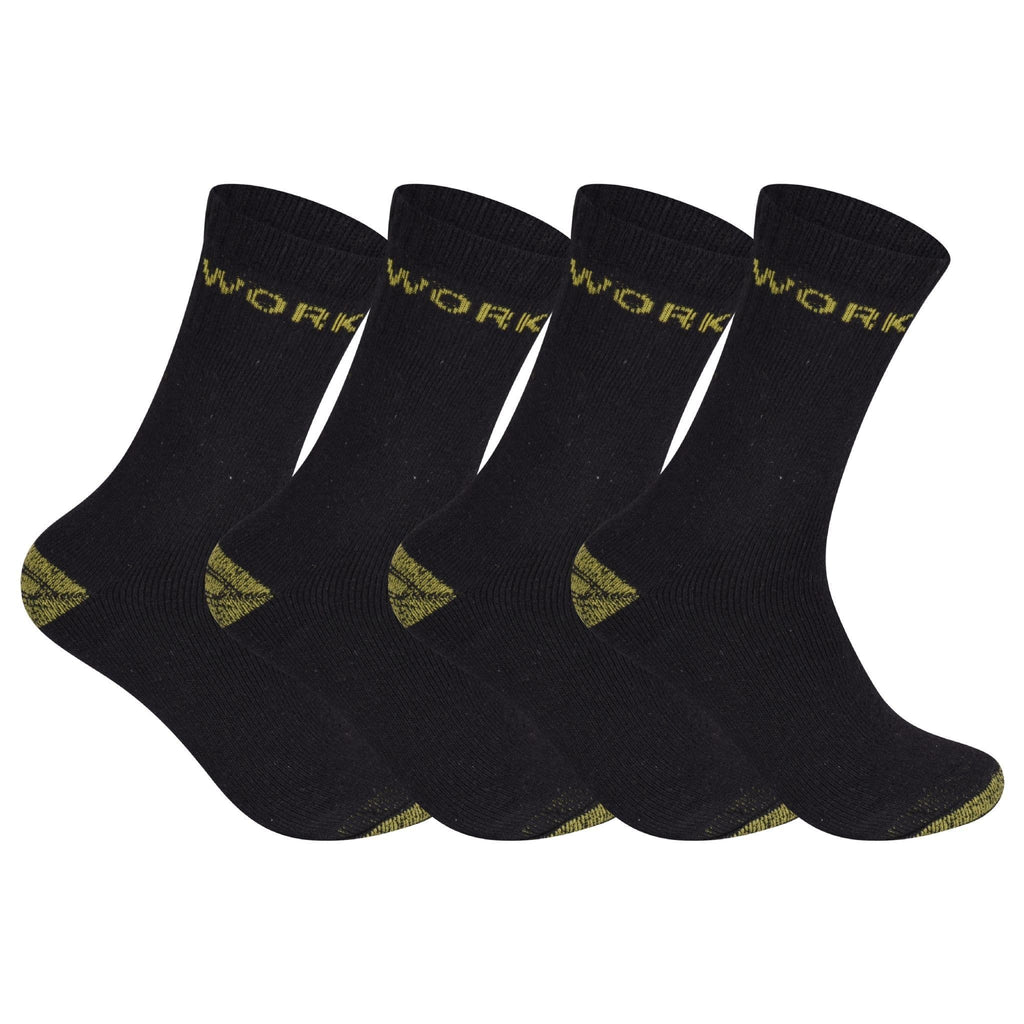 Hopoye Men's Essential Work Socks, one size UK 6-11
