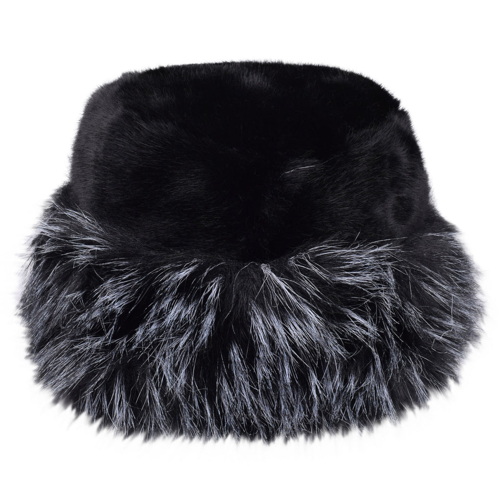 Hopoye Fluffy Fur Hat, women's faux fur winter bucket hat, photo 3