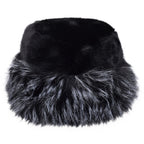 Hopoye Fluffy Fur Hat, women's faux fur winter bucket hat, photo 3
